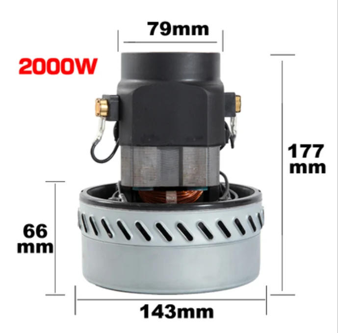 Description Picture 5 of item220V 1000w 1200w 1300w 1500W 2000w universal vacuum cleaner motor high power 143mm diameter vacuum cleaner accessories motor
