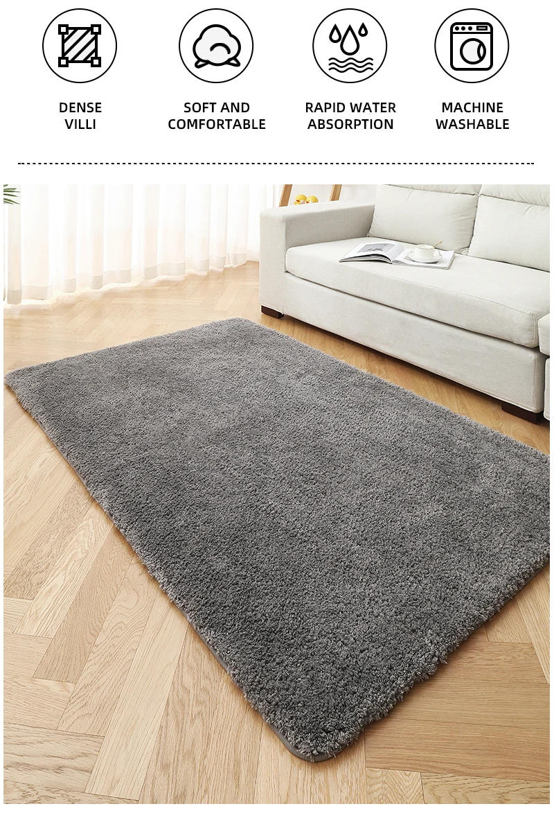 Description Picture 3 of itemSoft Bathroom Carpet Non Slip Floor Mat Super Comfortable Absorbent Ultra-fine Fiber Foot Mat Suitable for Bathroom Living Room