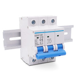1 Pcs DZ47-63 3P 16-63A Three Phase Din Rail Circuit Breaker 380V Motor Protection Heavy Duty Electrical Switch