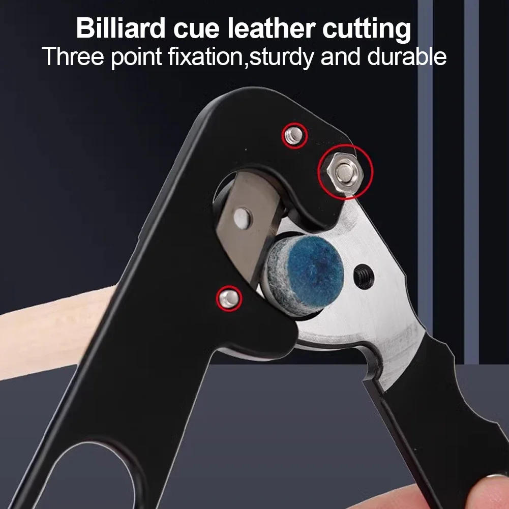 Description Picture 6 of itemPrecision Cue Tip Scissors For Snooker And Pool Essential Billiard Accessory Cutting And Repairing Tips Leather Head Trimmer