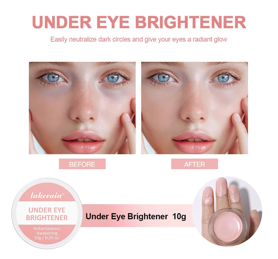 Description Picture 3 of itemHydrating Brightening Concealer For Under-Eyes Creamy Pink Contour Full Coverage Long Lasting Correcting Eye Dark Circles Makeup