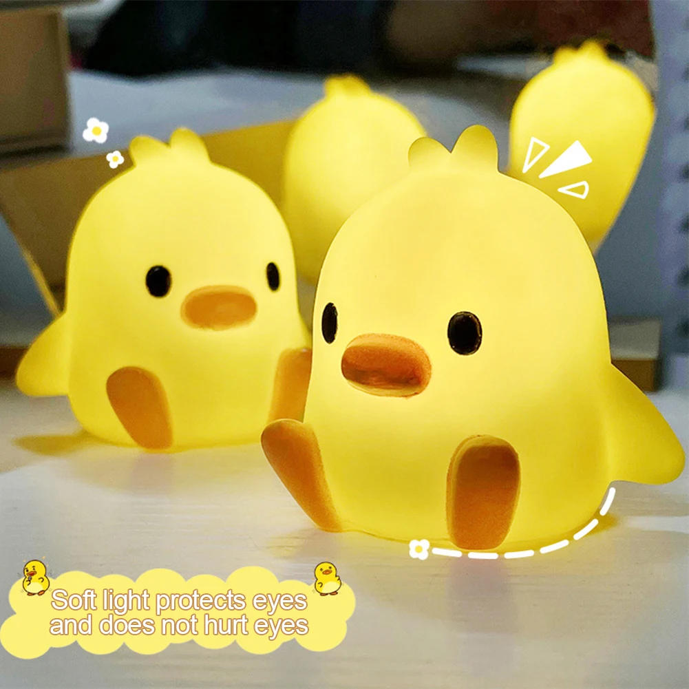 Description Picture 2 of itemCute Duck Night Lamps Animal Night Lights Desktop Ornament Decorative Table Lights for Bedroom Bedside Sleeping Lamp
