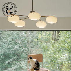 French Designer Pendant Lamps Simplicity Glass Lampshade Chandelier Bedroom Restaurant Woonkamer Indoor Decoration Light Fixture