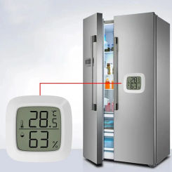 Magnetic Mini LCD Digital Room Thermometer Temperature Sensor Humidity Meter Indoor Hygrometer Gauge Weather Station
