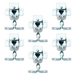 6 Pcs Wardrobe Door Buckle Type Spring Bead Lock Cupboard Catches and Latches Cabinets
