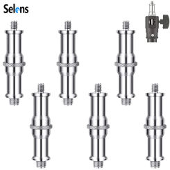Selens 3 Pcs Standard 3/8 to 1/4 Adapter Thread Screw  For Light Stand Tripod Photo Studio Kits Mount Ball Head Flash Lighting