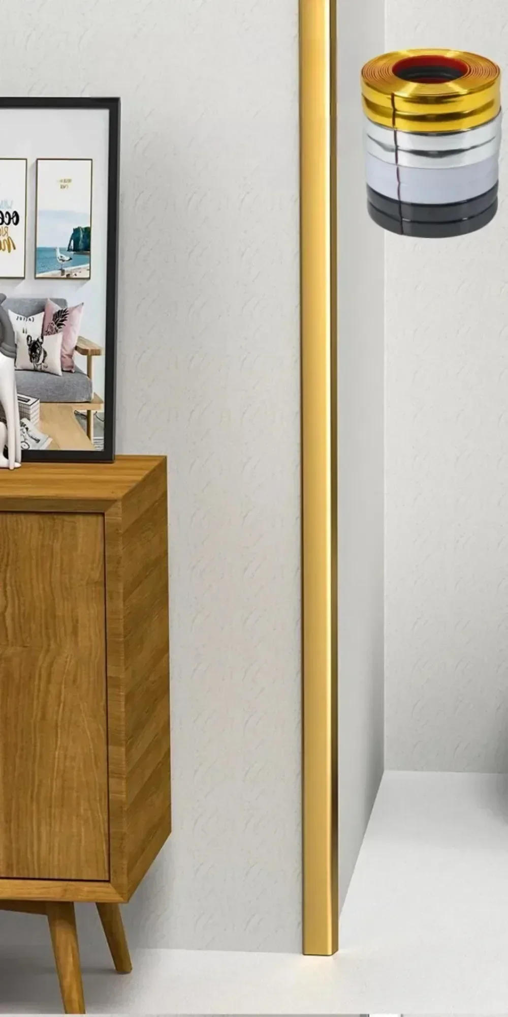 Description Picture 3 of item1m Double Sided Adhesive Baby Protection Strips Anti-bump Child Safety Table Edge Furniture Protection Wall Corners