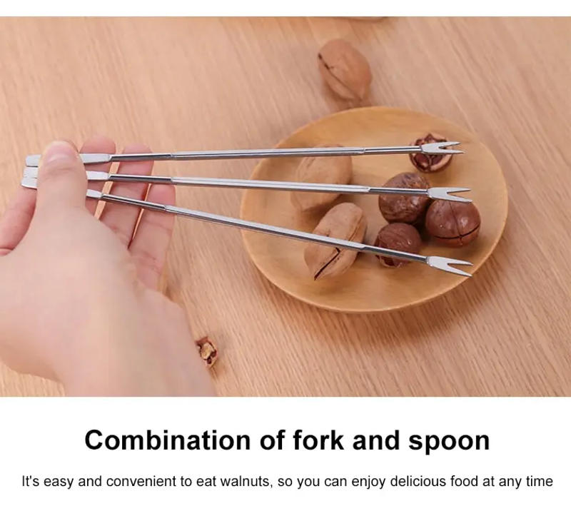 Description Picture 5 of item5pcs/lot Robust and High Quality Lobster Forks Walnut Gadgets Seafood Function Fruit Tools Kitchen Kitchen Needl