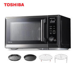TOSHIBA Countertop Microwave Oven Air Fryer Combo 1.0 cu.ft Inverter Convection Broil Speedy Combi Even Defrost Humidity Sensor