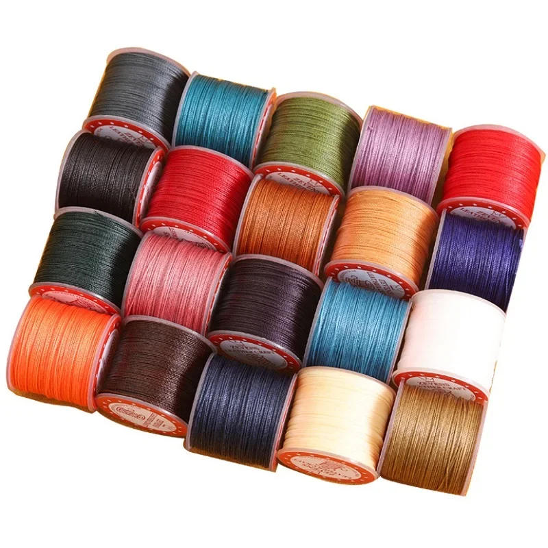 Description Picture 2 of itemSewing Wax Thread, Non-splitting 0.4 0.5 0.6mm Polyester Rope for Leather Sewing Tie String Sintered Waxed (20m, 0.4-0.5-0.6mm)