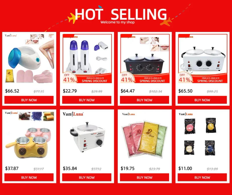 Description Picture 2 of itemWax Heater Double Paraffin Electronic Display Facial Skin SPA Equipment Dual Hot Hair Removal Tool Adjustable Temperature