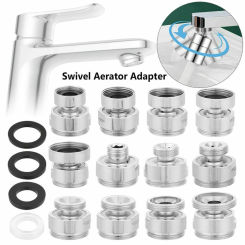 Tap Aerator Connector Degree Adjustable Swivel Aerator Faucet Adapter Sink Faucet Tap Connector Kitchen Bathroom Accessories