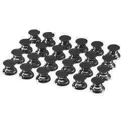 24PCS DIY Crystal Epoxy Resin Drawer Knob Base, Drawer Handle Accessories, DIY Resin Handle Alloy Base In Bulk