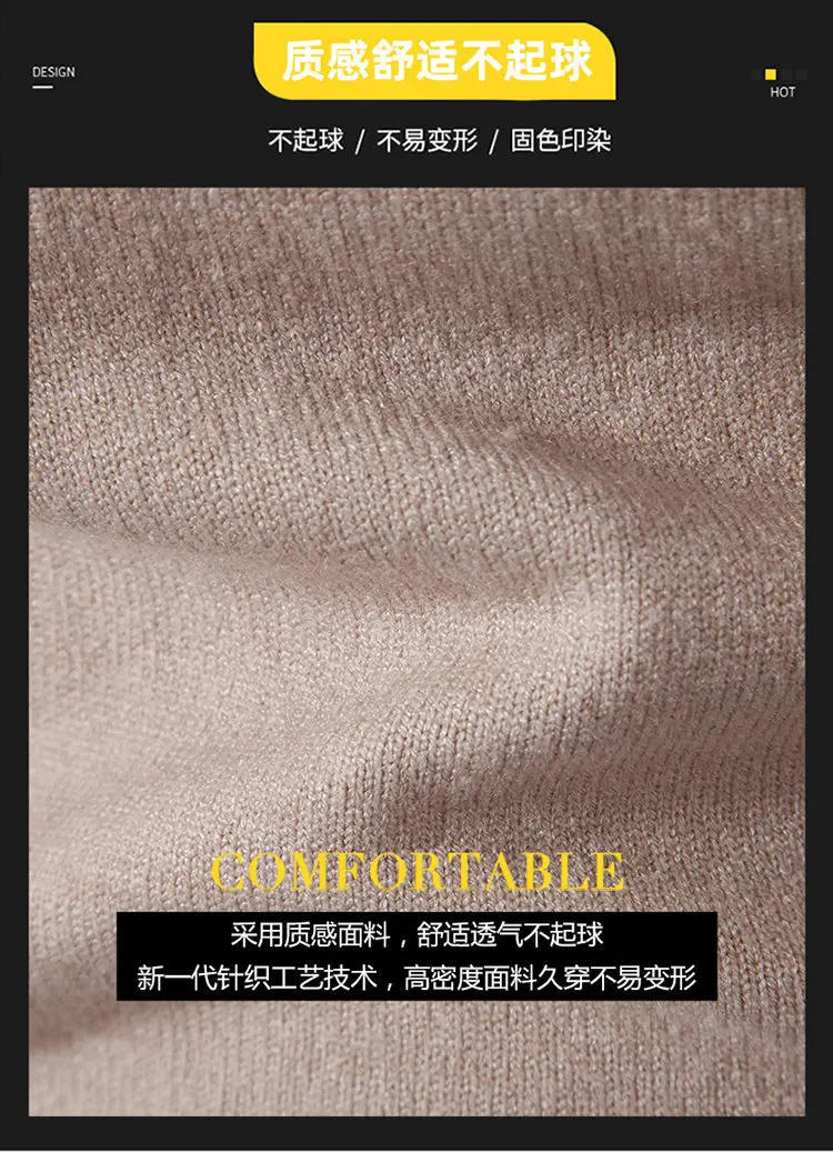 Description Picture 4 of itemNew autumn and winter men's fleece plus large size zip-up half turtleneck sweater men's long-sleeved sweater