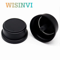 1PCS 47.5*22MM Black Plastic Light Transmission 6MM Knob Straw hat type Potentiometer Amplifier volume Knob Cap flower shaft 6mm