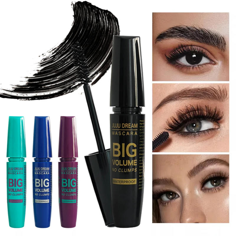 Description Picture 3 of itemBlack Mascara Thickening - Long-Lasting, Volumizing , Fiber Formula with 360° Spiral Brush Waterproof Liquid Fiber Mascara