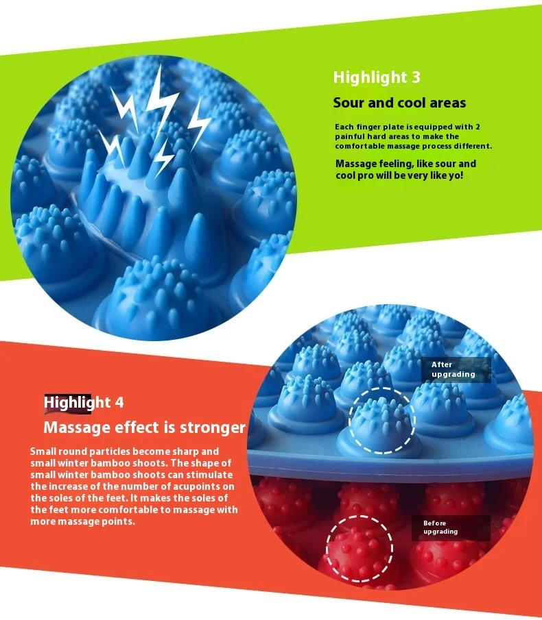 Description Picture 3 of itemFoot Massage Acupressure Mat Muscle Relaxation Acupuncture Mat Home Fitness Equipment Pilates Yoga Accessories Foot Training