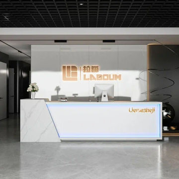 Luxury Reception Desk Bar Cashier Table Check Out Restaurant Salon Counter Front Desk Standing Empfangstheke Reception Furniture