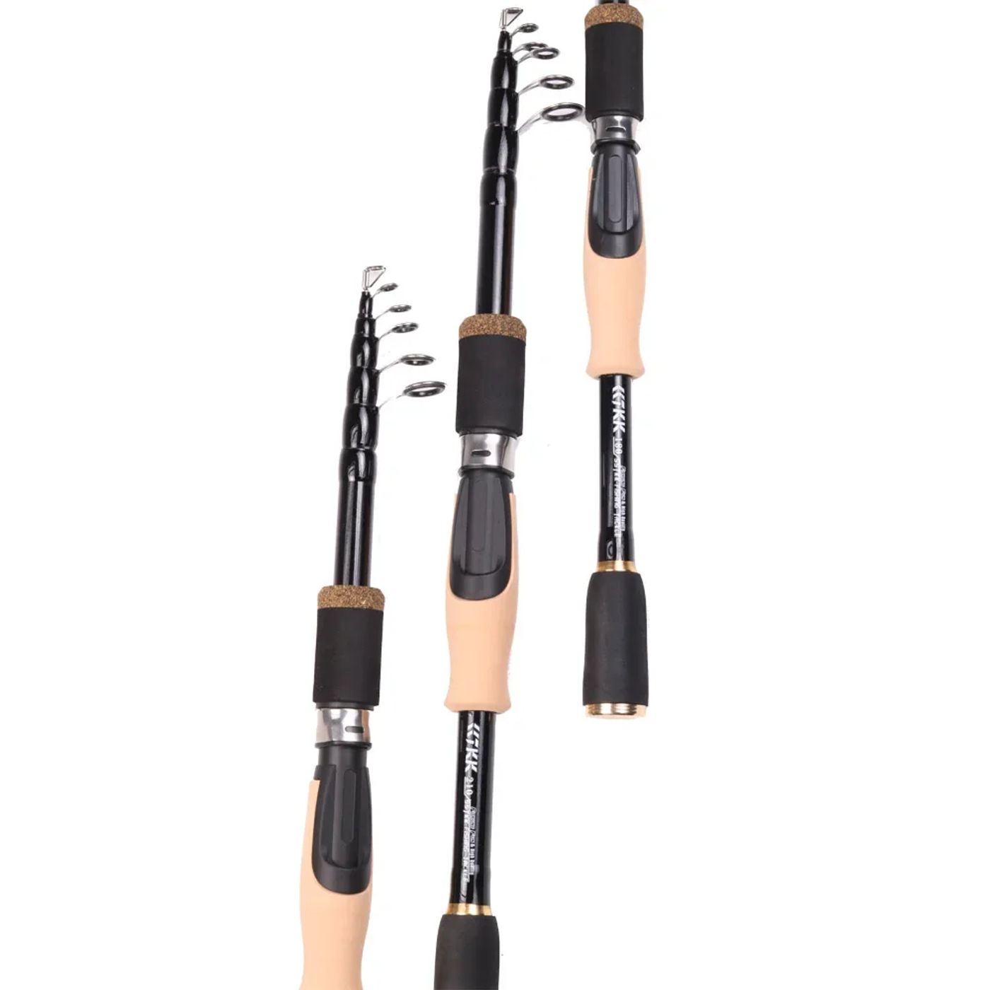 Description Picture 4 of itemTelescopic Fishing Lure Rod 1.6M 1.8M 2.1M  2.4M Carbon Fiber Handle Spinning Durable Carp Travel Portable Pole Tackle  ﻿