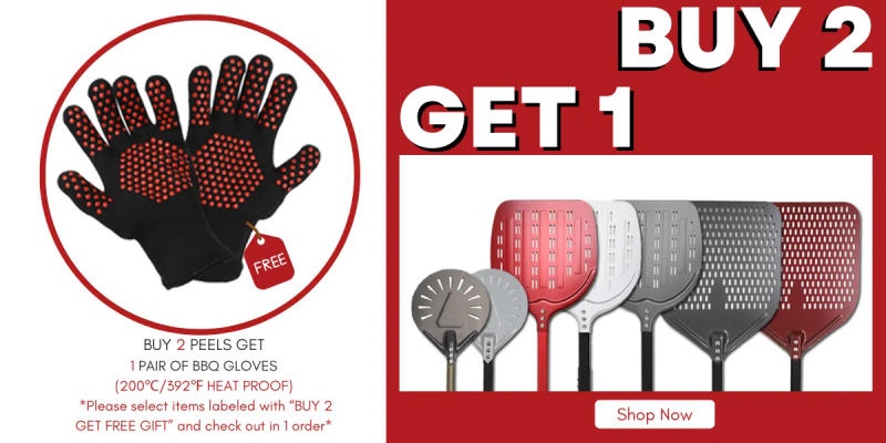 Description Picture 3 of item12 14 Inch Big Pizza Peel Shovel Spatula  Black Pizza Turning Hard Anodized  Short Handle Square Pizza Turner Nonstick for Oven