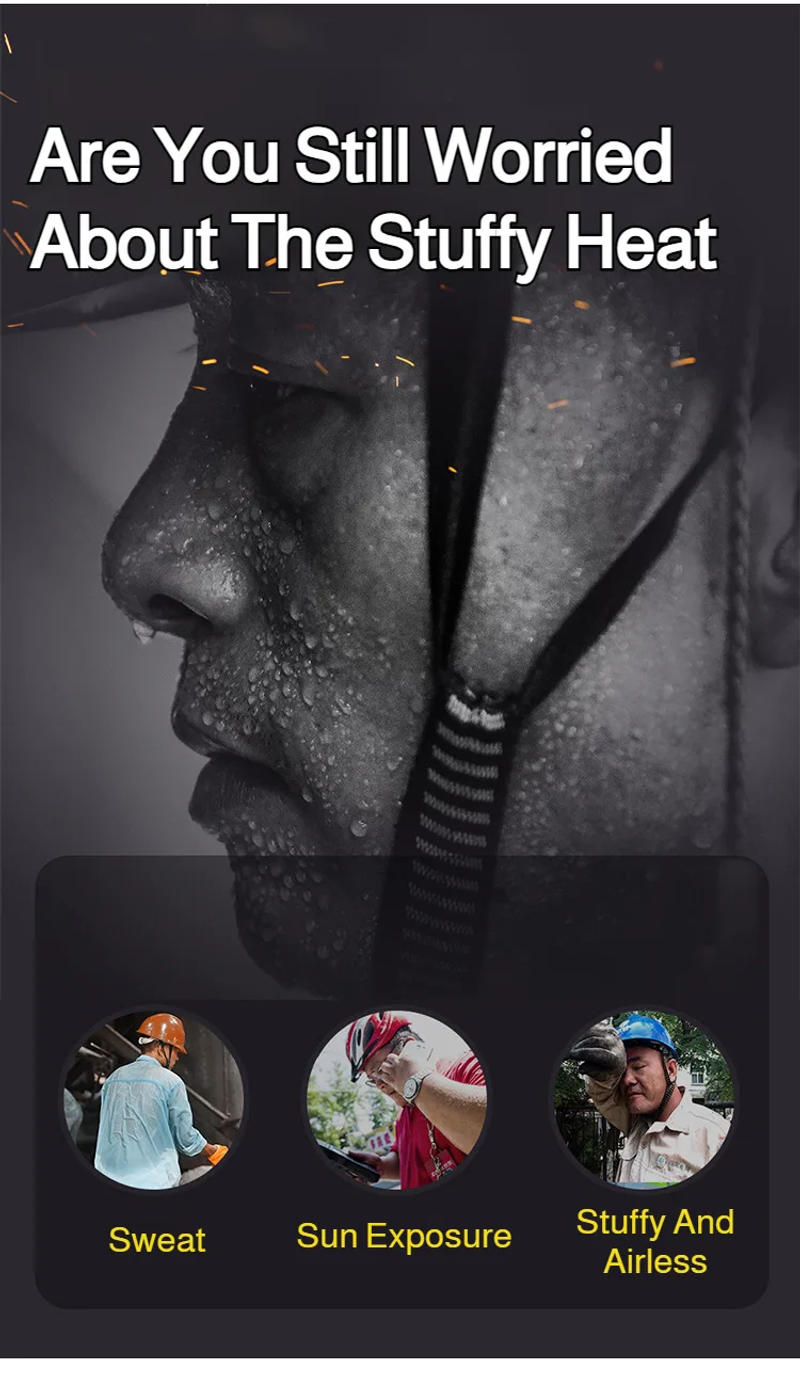 Description Picture 2 of itemSummer Portable Waist-mounted Fan 3CM Ultrathin 4000mAh Clip on Strong Wind Small Fan Outdoor Work Neck Hanging Cooling Fan