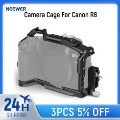 NEEWER EOS R8 Camera Cage with HDMI Cable Clamp Quick Release Arca Base Protective Aluminum Video Rig For Canon R8
