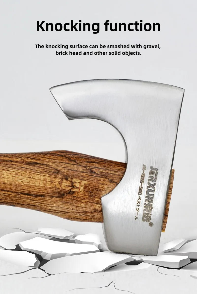 Description Picture 6 of itemProfessional Axe Tourist Hatchet Camping Supplies Multifunctional Hand Ax for Cutting Wood Self Defense Survival Accessories