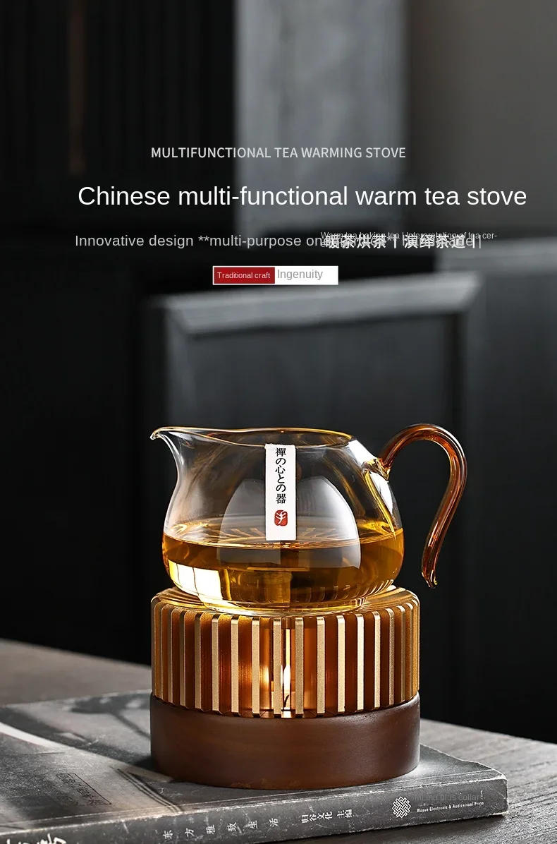 Description Picture 4 of itemTea Warmer Teapot Base  Warmer Candle Heating Fruit Flower tea Insulated Tilting Kettle Warmer Cup tea Maker