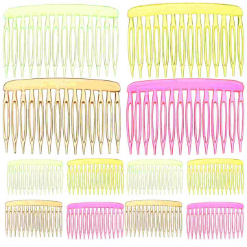 Classic Slide Combs Colorful Hair Clips Side Combs Plastic Wide Teeth Combs Insert Combs Hair Accessories Women Girls Lady