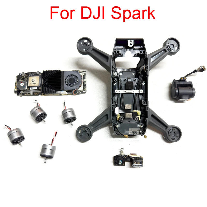 Description Picture 2 of itemSpark Middle Frame Shell Camera Core Board Gimbal Motors PTZ Cable ESC Board GPS IMU 3D Sensor Vision Arm Motor for DJI Spark