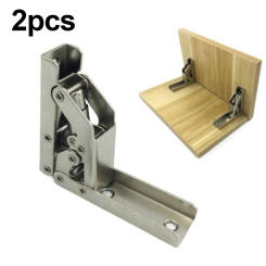 2Pcs Self Locking Folding Hinges Brackets Spring Folding Hinge It Can Adapt To A Variety Of Frameless Cabinet Door Applications