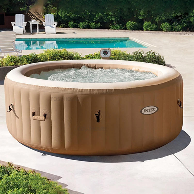 Description Picture 6 of itemNordic Massage Bathtub Whirlpool Inflatable Spa Baths and Sauna Household Bathtub Portable Whirlpool Folding Bathtub