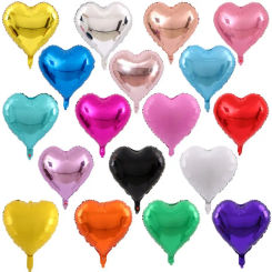 18 inch Heart Love Aluminum Foil Balloon Baby Shower Child Birthday Party Wedding Decor Supplies Air Balloons Globos