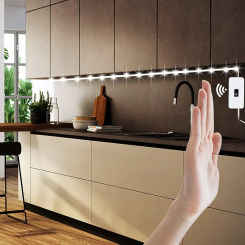 5V USB LED Strip Backlight TV Kitchen Under Lights with Hand Sweep Waving Switch Motion Sensor Diode Light 1M White Tape Lamp