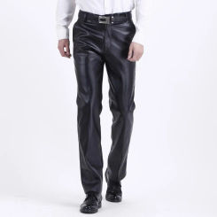 Breathable Men Trousers Stretchy Men Pants Fashionable Men's Spring Autumn Pants High Waist Zipper Closure Regular or Skinny Fit