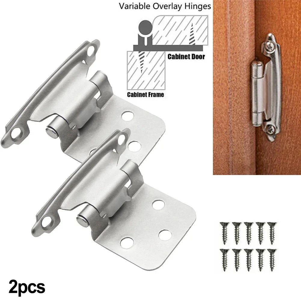 Description Picture 4 of item2pcs Kitchen Spring Hinges Hydraulic Buffer Self Closing Hinge For Furniture Cabinet Overlay Self Closing Mount Cupboard Door