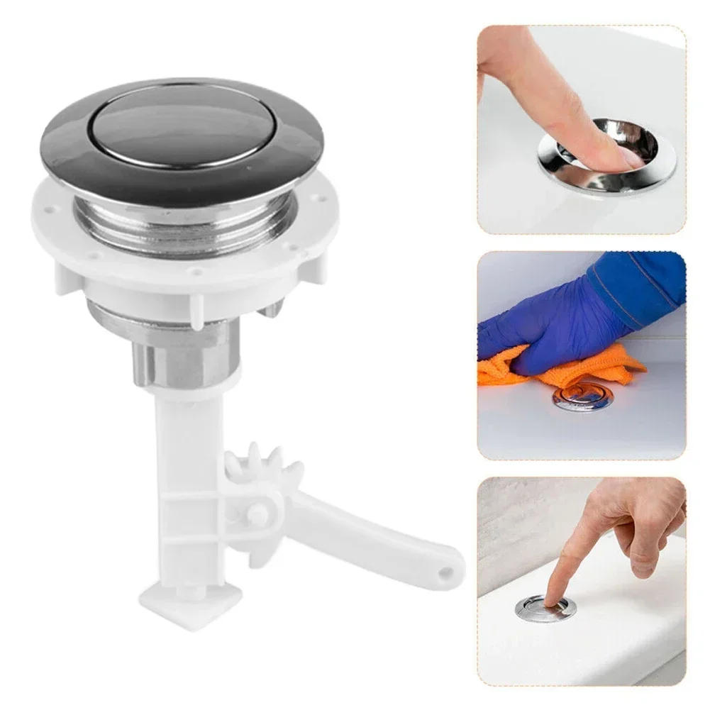 Description Picture 2 of itemToilet Tank Button 38mm ABS Bathroom Toilet Push Single Flush Button Water Tank Button For Toilet Seat In Home