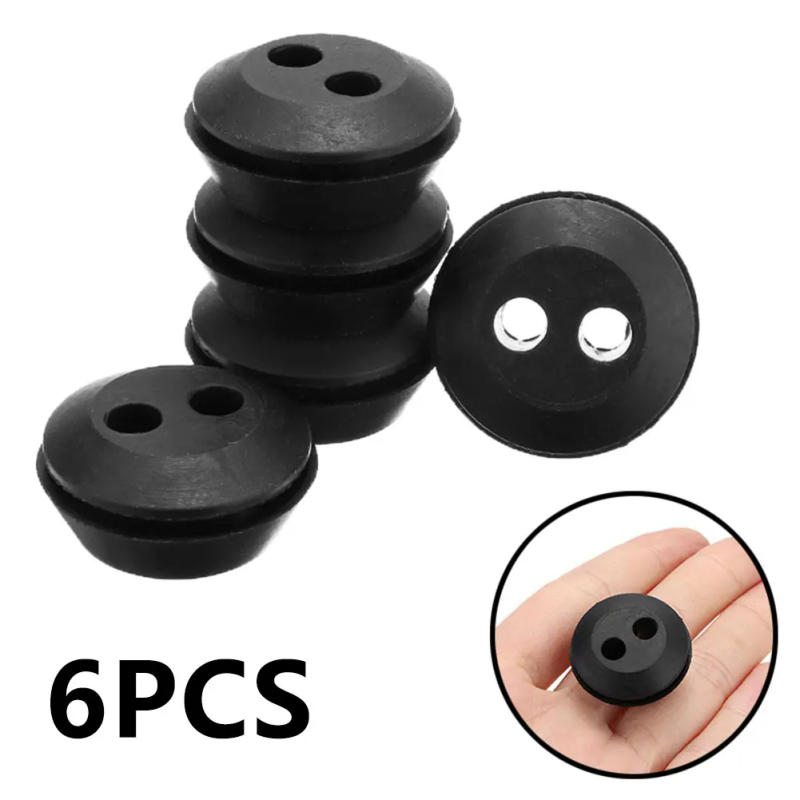 Description Picture 2 of itemPractical Rubber Grommet Seal Grommet 2 Holes String Trimmer Parts Strong Sealing Brush Cutters Outdoor Power Equipment