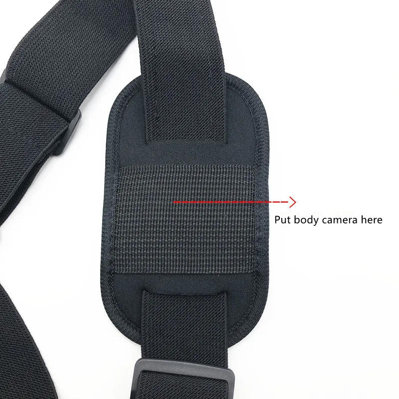 Description Picture 3 of itemBody Camera Chest Vest Durable Shoulder Single Vest for All Body Camcorder Velcro Wearing Bodycam Belt Cam Shoulder Strap