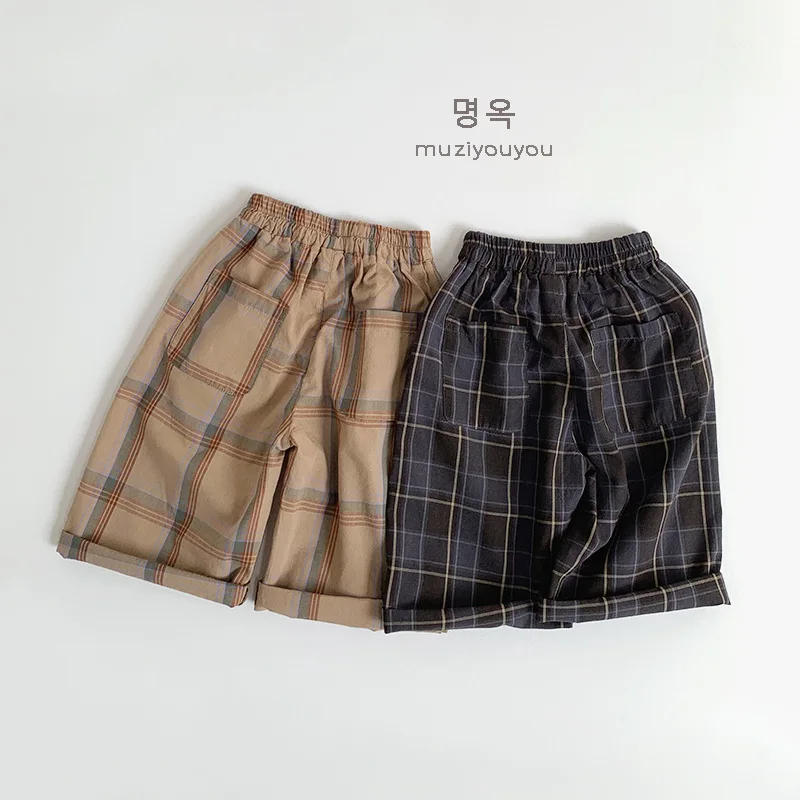 Description Picture 5 of itemChildren's Checkered Pants for Spring and Summer 2025, New Men's and Women's Baby Pants Wholesale