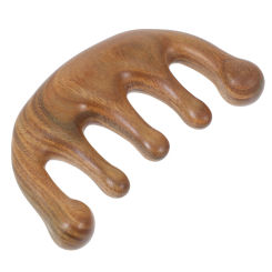 Scraper Tool Green Sandalwood Massage Comb Hair Wooden Body Massager Board Scraping Travel