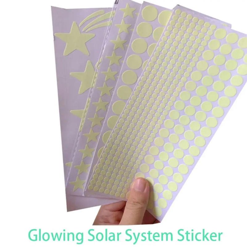 Description Picture 4 of itemPVC Stars Wall Stickers DIY Glow in The Dark Luminous Planet Wall Decals Fluorescent Star Stickers Home Decoration