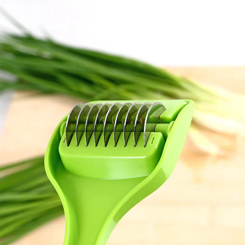Description Picture 5 of item1pcs Creative Parsley Chopper Kitchen Cut Onion Garlic Cutter Wire Cutter Vegetable Cutter Cocina Kitchen Accessories Gadgets