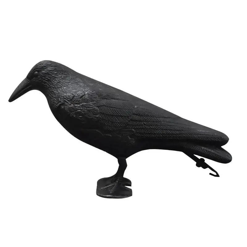 Description Picture 3 of itemSimulation Crow Black Raven Bird Repellent Natural Pest Control Repellent Bird Raven Prop Scary Decor Party Halloween Crow Decor