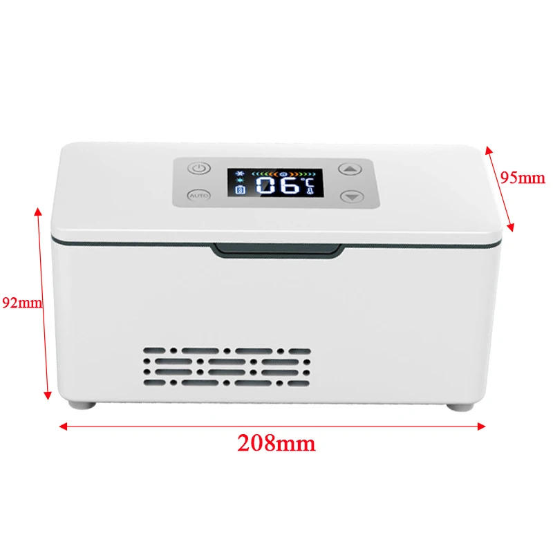 Description Picture 2 of itemCar Portable Refrigerated Box Cool Box Cooler For Drug Growth Hormone Interferon Insulin USB Charging Thermostat Mini Fridge