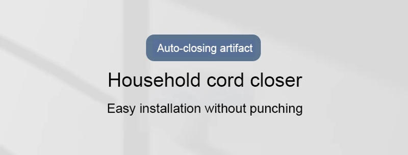 Description Picture 2 of item1pc Black Punch Free Automatic Sensor Door Closer Automatic Shutdown Device Non Punching Telescopic Sliding Door Device