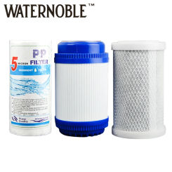 Waternoble 5 Inch Universal PP Cotton Activated Carbon Filter Element for Reverse Osmosis Systems Household Water Filter Replace