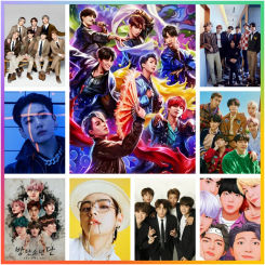 Boy Group Korean-Band-bts Mosaic Embroidery Diamond Painting Cross Stitch Drawing Pictures Room Decor 5D DIY Art Handcraft Adult