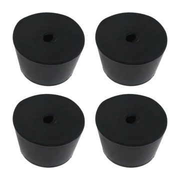 4Pcs Anti Slip Furniture Legs Floor Protector Furniture Parts Speaker Cabinet Bed Chair Table Box Conical Rubber Shock Foot Pad