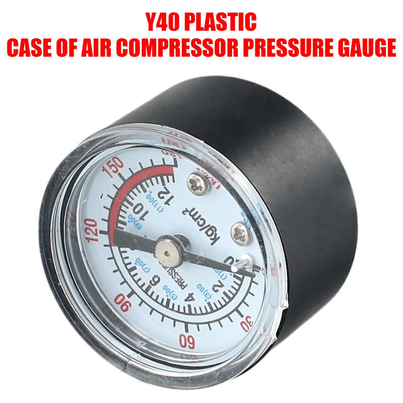 Description Picture 6 of itemAir Compressor Pneumatic Hydraulic Fluid Pressure Gauge 0-12Bar / 0-180PSI Metal+plastic Power Tool Parts